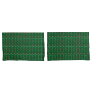 Funda De Cojín Mid Mod Icicles Green King Pillowcase
