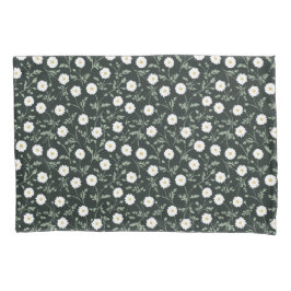 Funda De Cojín Midnight Garden Modern Farmhouse Daisy Pattern