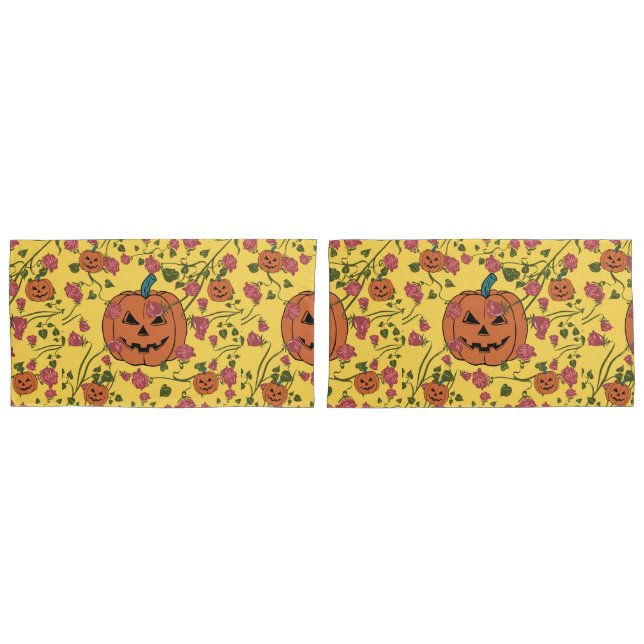 Funda De Cojín Mikitiez halloween calabaza espeluznante Octubre o (Anverso - Set)