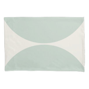 Funda De Cojín Minimalismo de curvatura - Verde sabio