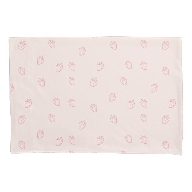 Funda De Cojín Minimalismo de Fresa (Anverso)