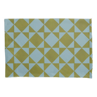 Funda De Cojín Mint Pine Diamond Tile 