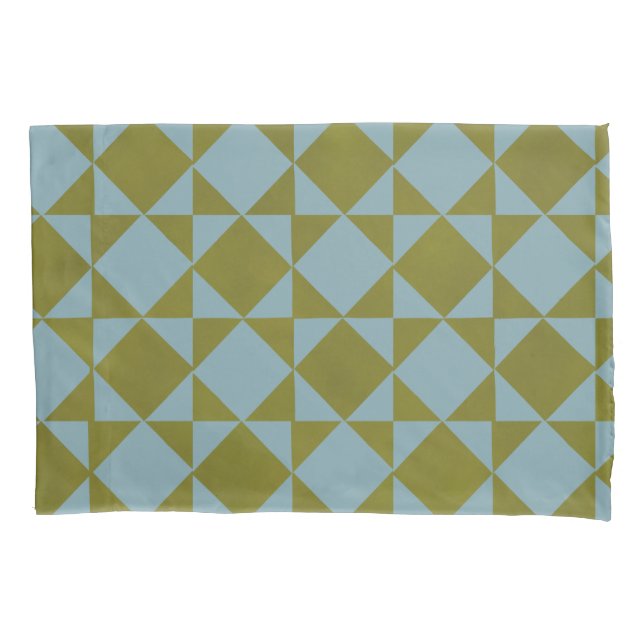 Funda De Cojín Mint Pine Diamond Tile  (Anverso)