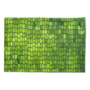 Funda De Cojín Mirada de cristal de la mancha verde