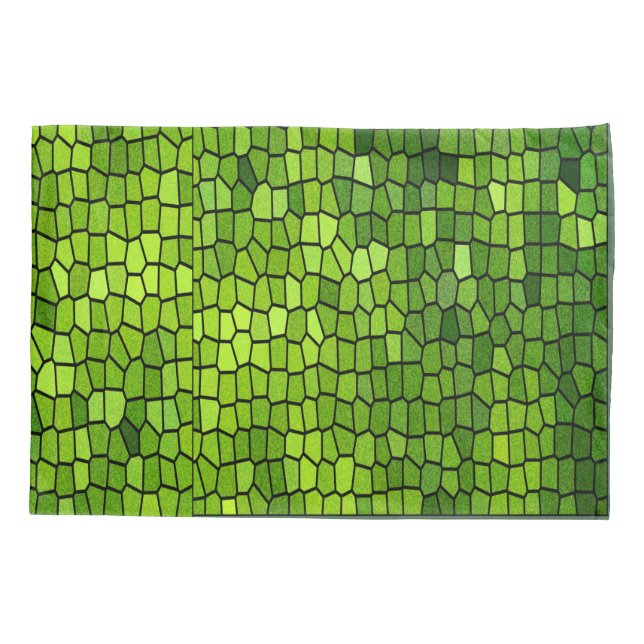 Funda De Cojín Mirada de cristal de la mancha verde (Reverso)