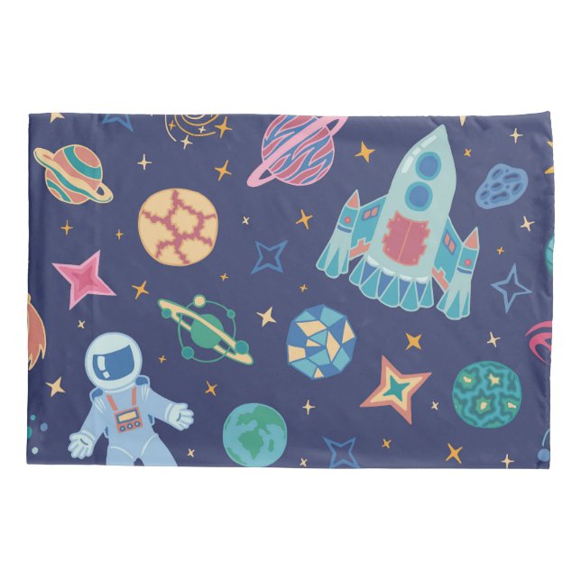 Funda De Cojín Misión espacial (Reverso)
