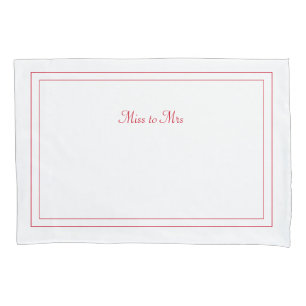 Funda De Cojín Miss a la Sra. pillowcase