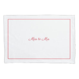 Funda De Cojín Miss a la Sra. pillowcase