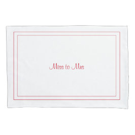 Funda De Cojín Miss a la Sra. pillowcase