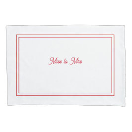 Funda De Cojín Miss a la Sra. pillowcase