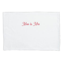 Funda De Cojín Miss a la Sra. pillowcase
