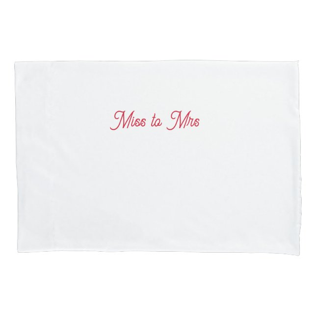 Funda De Cojín Miss a la Sra. pillowcase (Anverso)