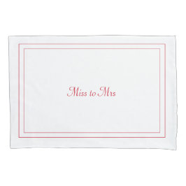 Funda De Cojín Miss a la Sra. pillowcase
