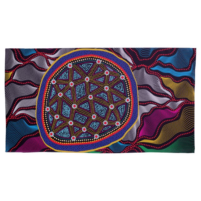 Funda De Cojín Mochila Aboriginal Design-15 (Anverso-izquierdo)