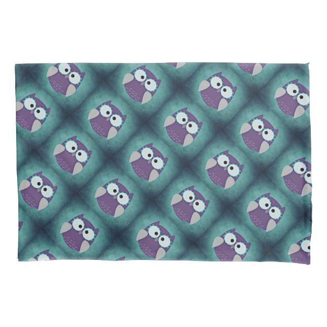 Funda De Cojín Mochila/búho de tamaño estándar único (Anverso)
