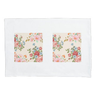 Funda De Cojín Mochilas de flores beige elegante
