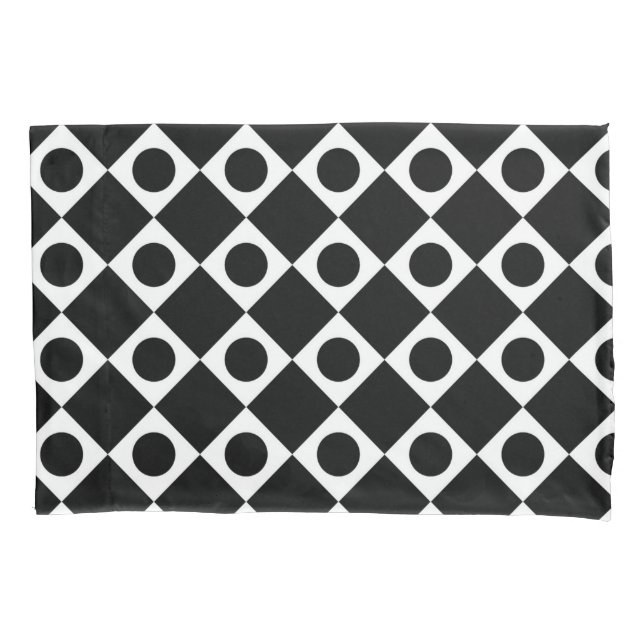 Funda De Cojín Mod Retro 60's Black (Anverso)