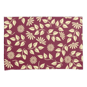 Funda De Cojín Moda Floral Naturaleza Pastel Amarillo Patrón Bor