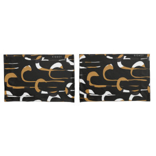 Funda De Cojín Moda negra de Kismet