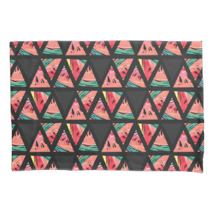 Funda De Cojín Modelo abstracto dibujado mano de la sandía