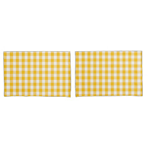 Funda De Cojín Modelo amarillo del control de la guinga