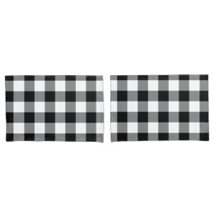 Funda De Cojín Modelo blanco y negro de la guinga