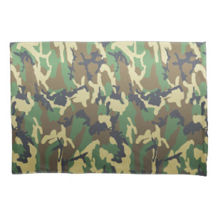 Funda De Cojín Modelo de Camo del camuflaje del arbolado del FTA