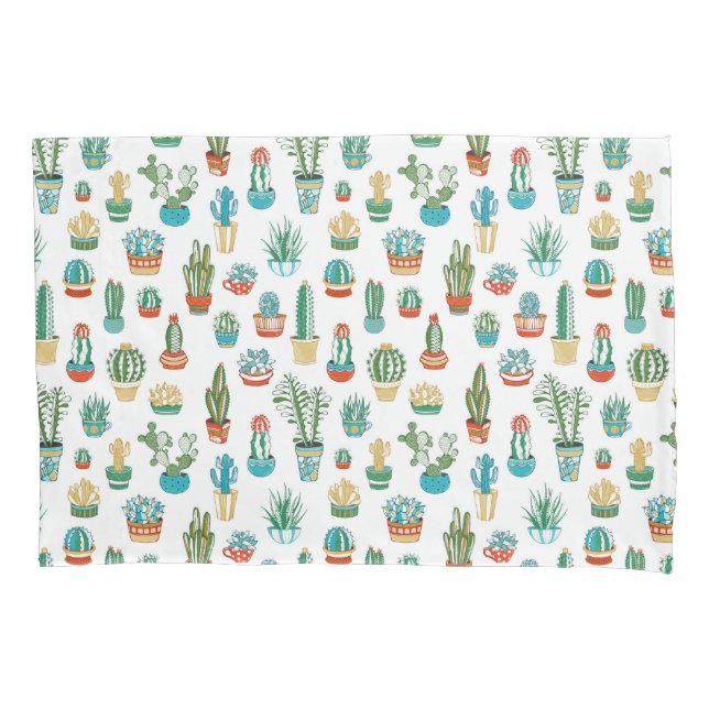 Funda De Cojín Modelo de los Succulents (Anverso-izquierdo)