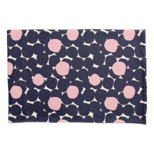Funda De Cojín Modelo de punto grande azul y rosado