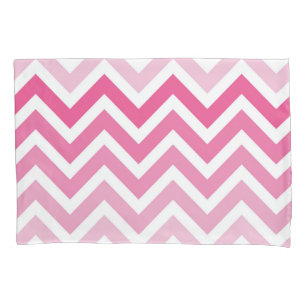 Funda De Cojín Modelo de zigzag de Chevron Ombre de las rosas