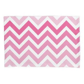 Funda De Cojín Modelo de zigzag de Chevron Ombre de las rosas