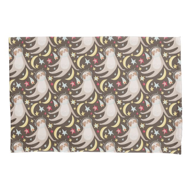 Funda De Cojín Modelo del astronauta de la pereza (Anverso-izquierdo)