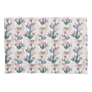 Funda De Cojín Modelo del cactus de la acuarela