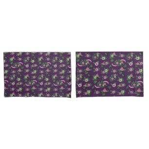 Funda De Cojín Modelo del ramo floral de Frida Kahlo el   Purlpe