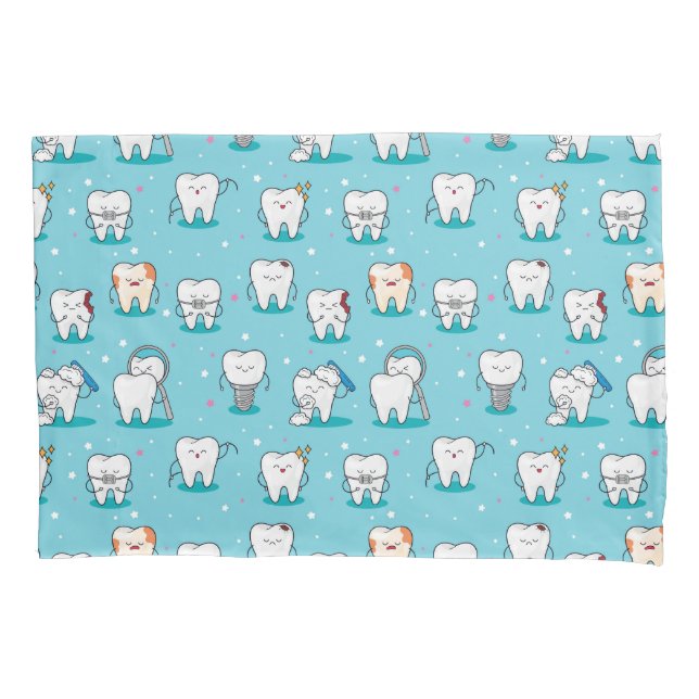 Funda De Cojín Modelo dental lindo (Anverso-izquierdo)
