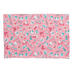 Funda De Cojín Modelo dental rosado
