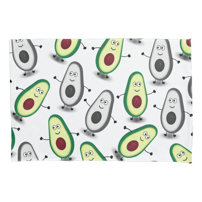 Funda De Cojín Modelo doble del aguacate (Anverso)