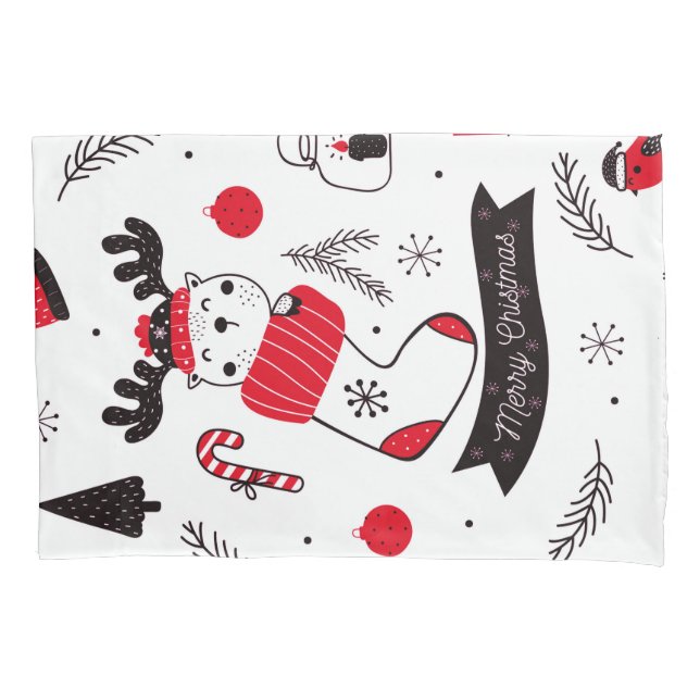 Funda De Cojín Modelo elegante elegante del navidad (Anverso)
