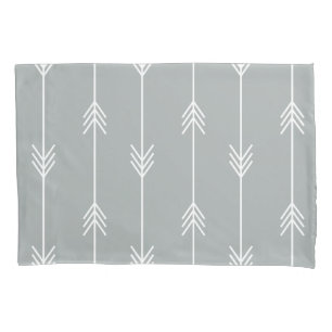 Funda De Cojín Modelo GRIS de la flecha del PURITANO