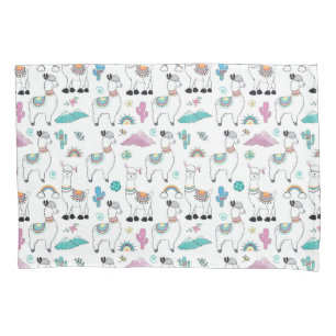 Funda De Cojín Modelo lindo de la llama del dibujo animado
