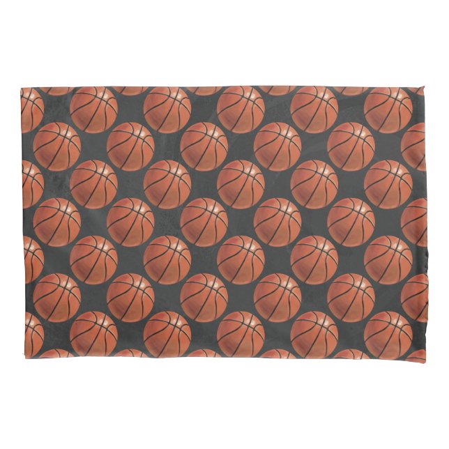 Funda De Cojín Modelo pintado del baloncesto (Anverso)