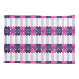 Funda De Cojín Modelo púrpura y rosado lindo femenino