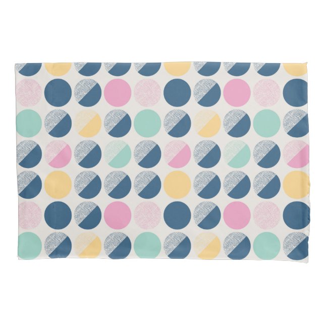 Funda De Cojín Modelo retro del semicírculo (Anverso-izquierdo)