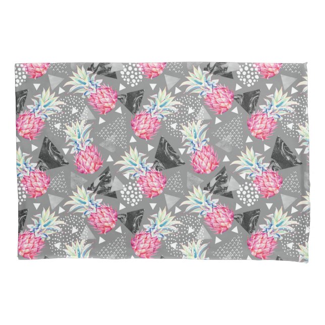 Funda De Cojín Modelo texturizado piña geométrica (Anverso-izquierdo)