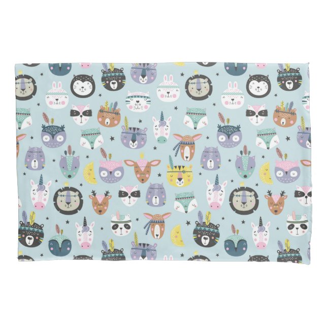 Funda De Cojín Modelo tribal lindo de la cara (Anverso-izquierdo)