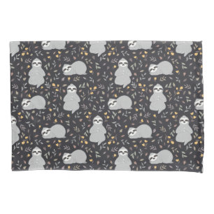 Funda De Cojín Modelo tropical de la pereza del bebé