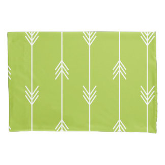 Funda De Cojín Modelo verde de la flecha de la primavera