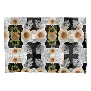Funda De Cojín Modern abstract floral art