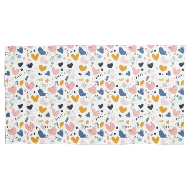 Funda De Cojín Modern Hearts (Anverso-izquierdo)