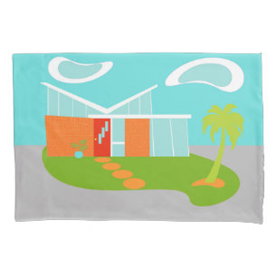 Funda De Cojín Moderna casa Personalizado de mediados del siglo X